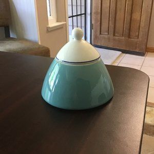 Vintage Pagnossin Spa Aqua Sugar Bowl, Mint Condition.